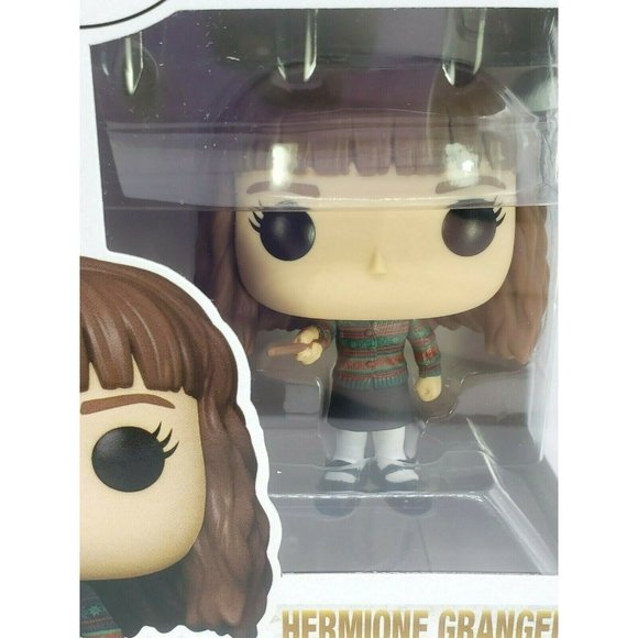 Funko 133 HERMIONE GRANGER with Wand Harry Potter White Box Pop NEW Unopened